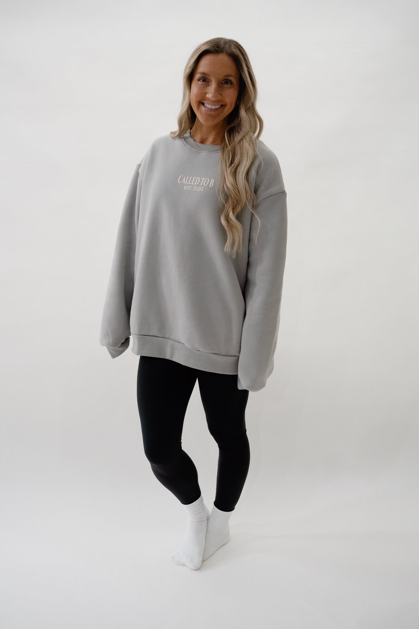Come As You Are Puff Print Crewneck Sweatshirt