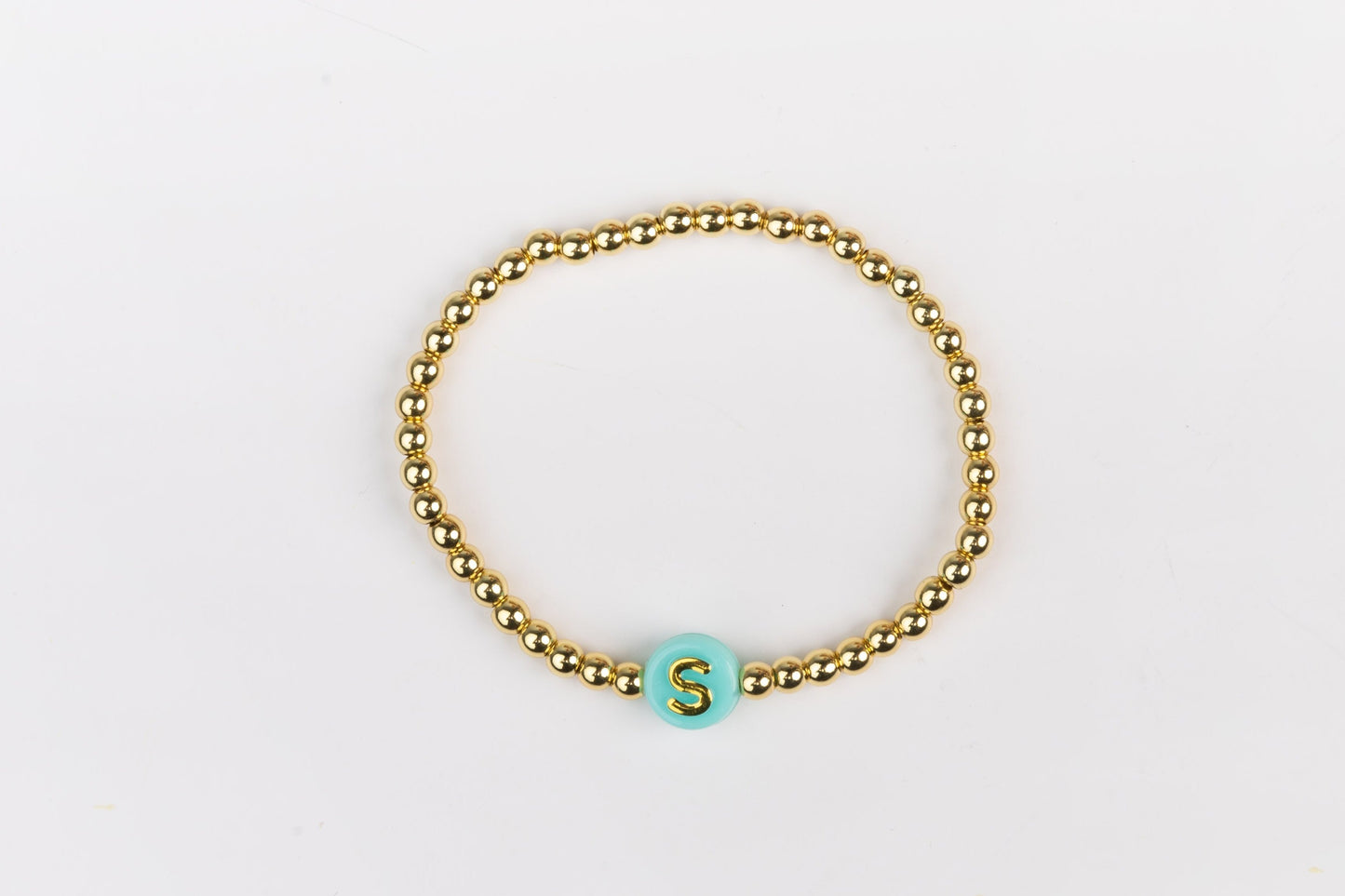Gold Initial O - U Bracelet