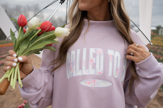 Floral Called to B Mockneck Sweatshirt