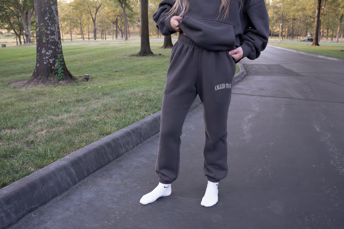 CALLED TO B Charcoal Sweatpants