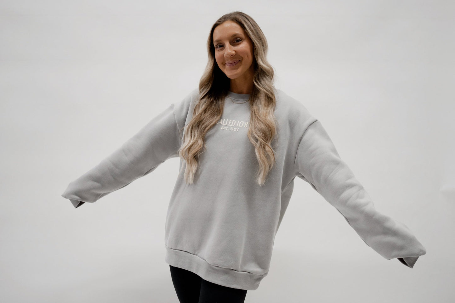 Come As You Are Puff Print Crewneck Sweatshirt