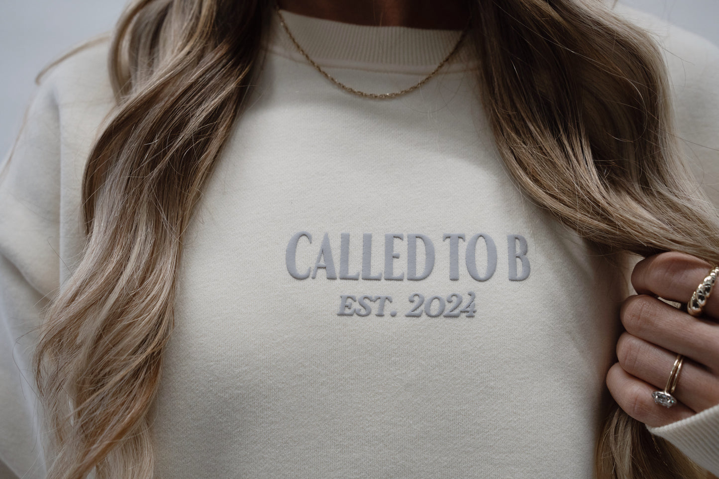 Come As You Are Puff Print Crewneck Sweatshirt
