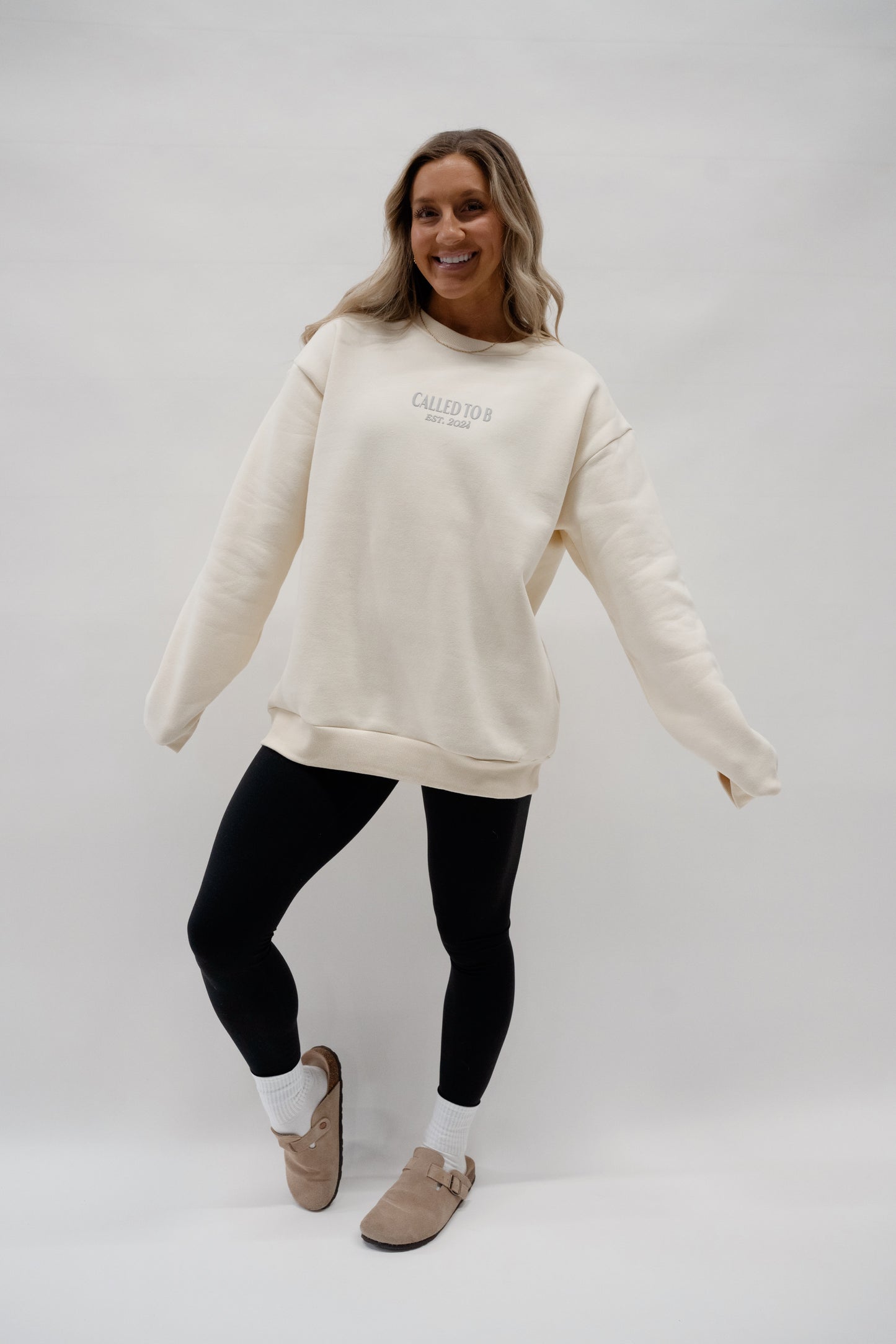 Come As You Are Puff Print Crewneck Sweatshirt