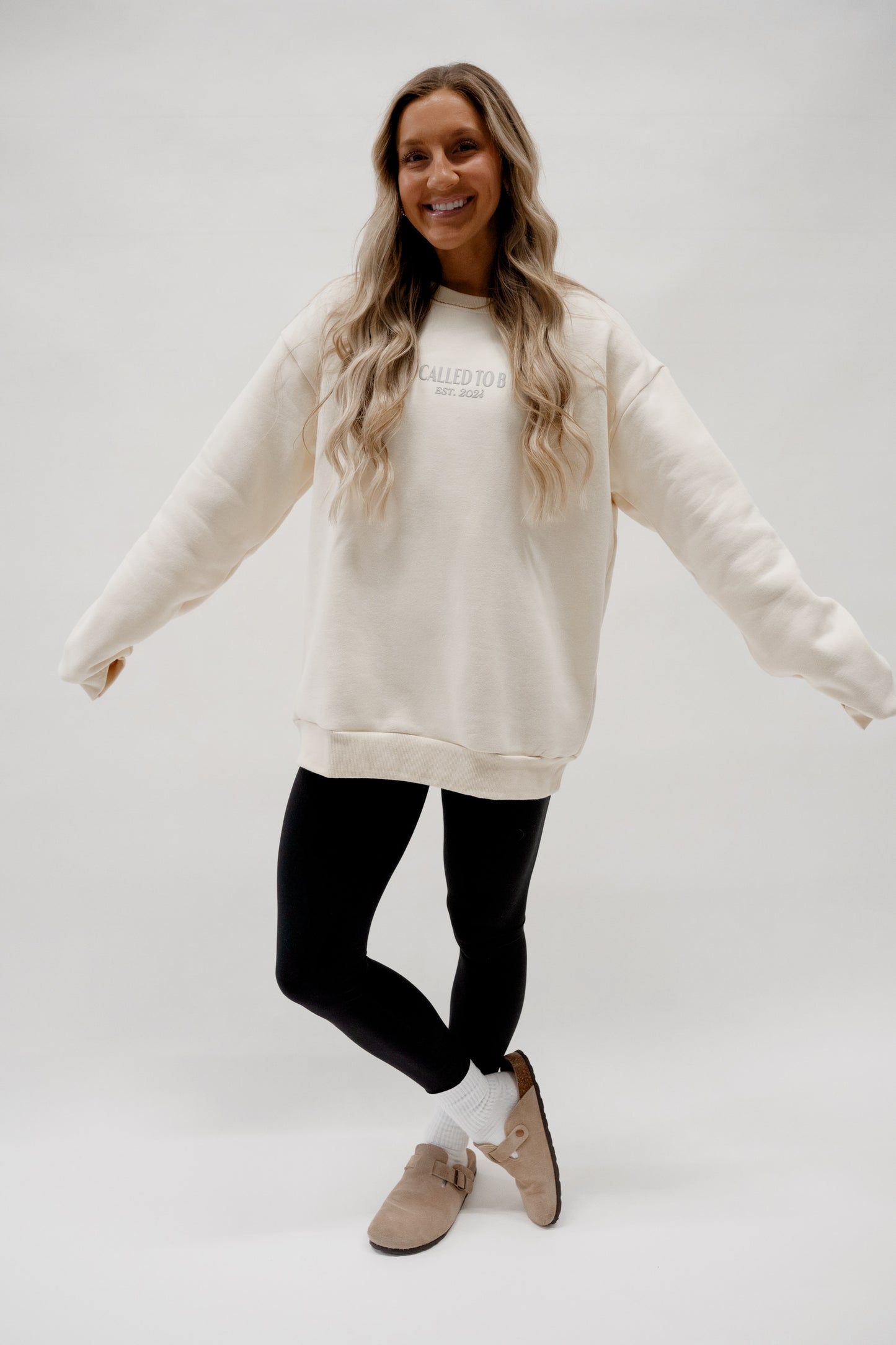 Come As You Are Puff Print Crewneck Sweatshirt